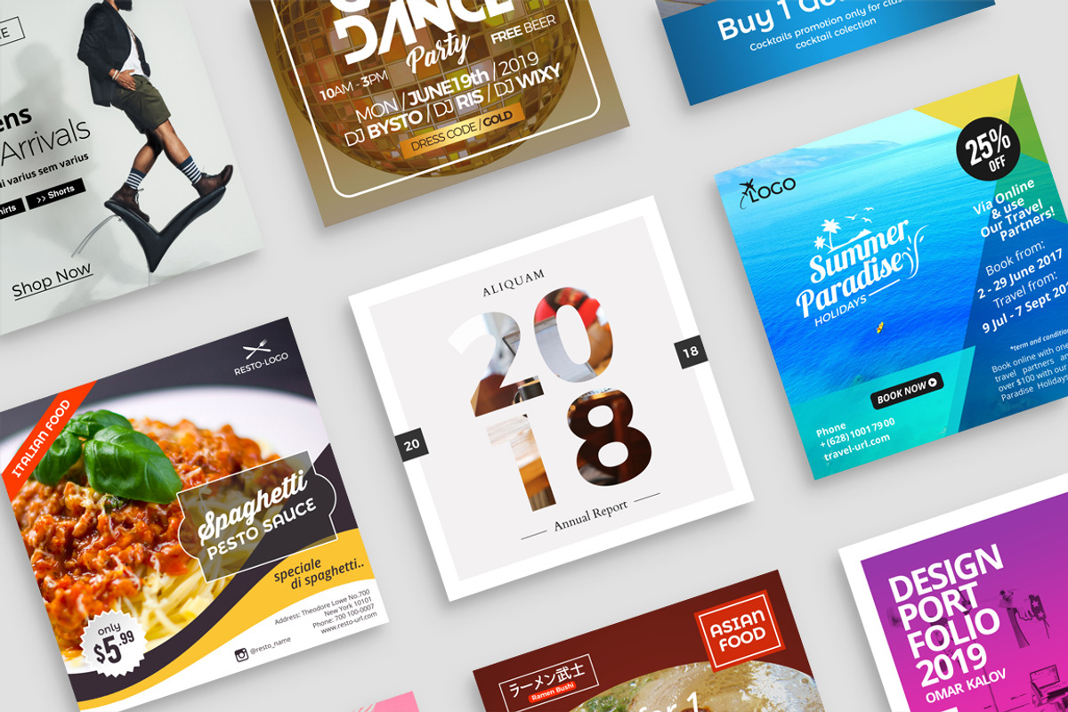 140+ Instagram Templates | 50% Off, a Social Media Template by Studio Siv (Photo 10 of 12)