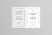 Wedding Program Booklet, a Brochure Template by Leaflove (Thumbnail 3 of 5)