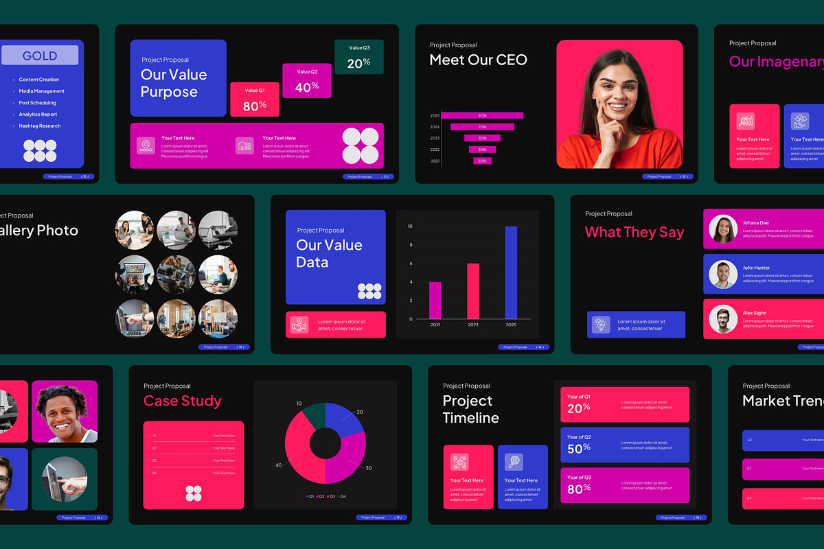 Project Proposal PowerPoint Template, a Presentation Template by Premast (Photo 3 of 5)