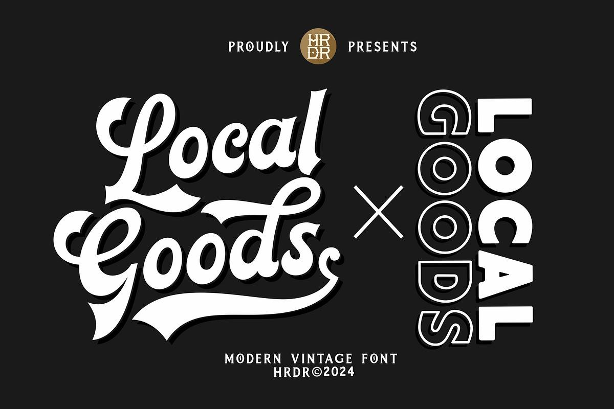 Local Goods Font, a Font by HRDR (Photo 1 of 10)