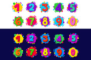 Colored cartoon numbers., a Symbol Font by Vector photo shop (Thumbnail 1 of 3)