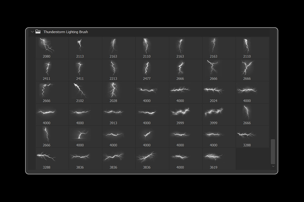 Thunderstorm Lighting PS Brushes, a Brush Add-On by INTENTFX (Photo 2 of 2)