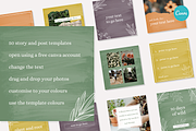 Botanical Instagram Templates, a Social Media Template by CreativeWilderness (Thumbnail 2 of 9)