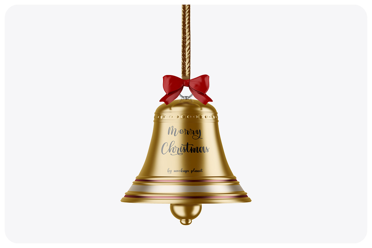 Christmas Bell Mockup, a Mockup by Mockups Planet (Photo 1 of 2)