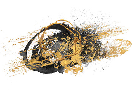 Black, white and Gold Abstract color, an Abstract Photo by Liliia Rudchenko