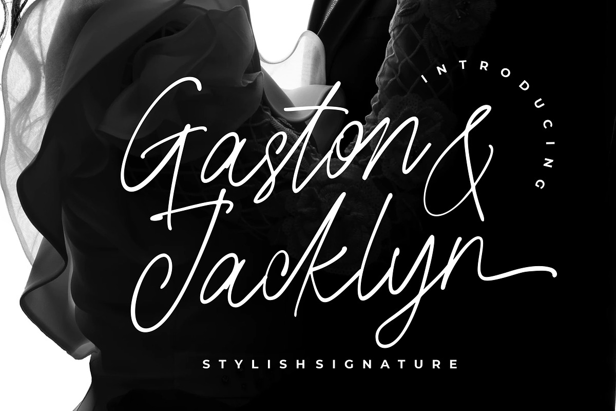 Gaston & Jacklyn Stylish Signature, a Script Font by Creatype Studio (Photo 1 of 9)