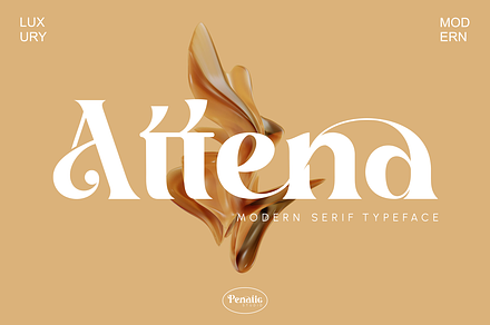 Attena _ modern serif typeface