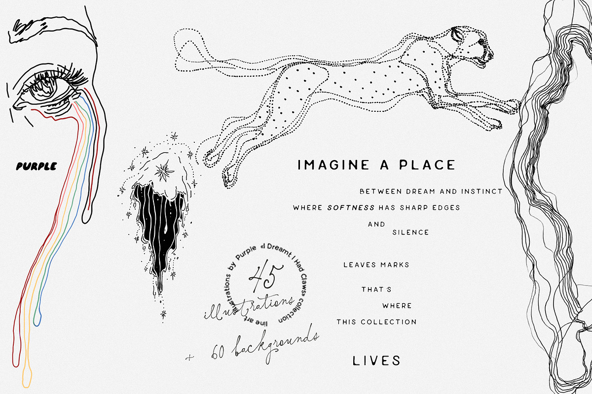 Surreal Illustrations & Backgrounds, an Object Graphic by Purple (Photo 2 of 9)