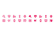 180 Love and Romance Material Icons, a Solid Icon by Creative Stall (Thumbnail 5 of 5)