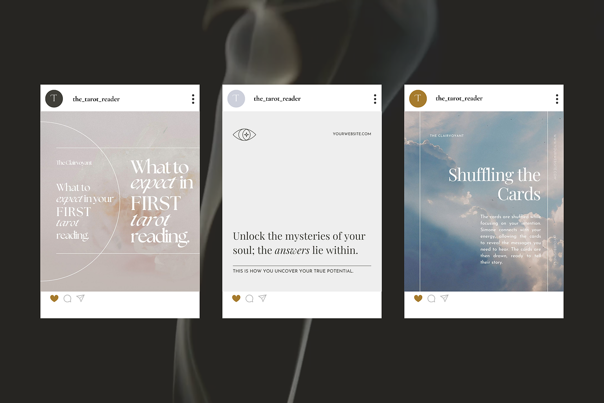 The Tarot Reader Social Media Bundle, a Social Media Template by The Flossy Finch (Photo 12 of 15)