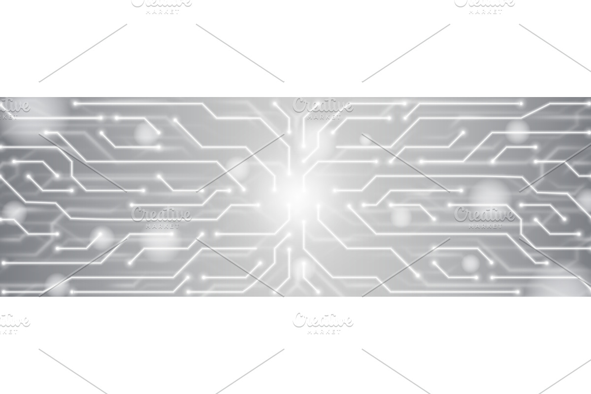 Futuristic high tech circuit pattern, a Technology Illustration by art PVP - market