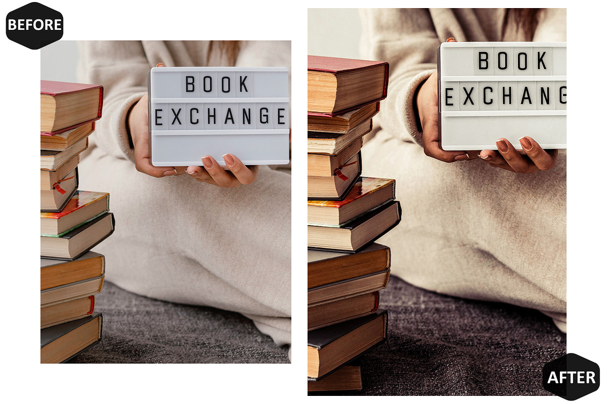 12 Bookends Photoshop Actions, an Action Add-On by Hue Palettte Studio (Photo 5 of 10)