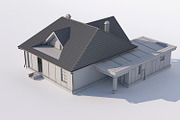 House with attic, an Architecture 3D Model by profdesign (Thumbnail 16 of 18)