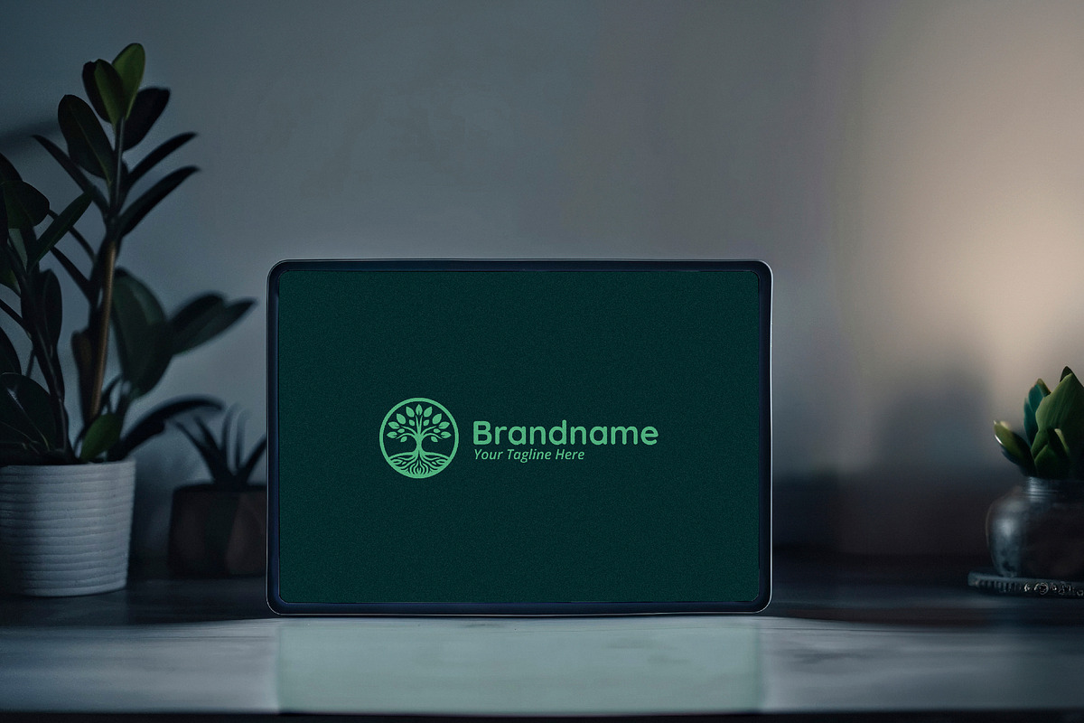 Elegant Tree Logo Design Template preview 5