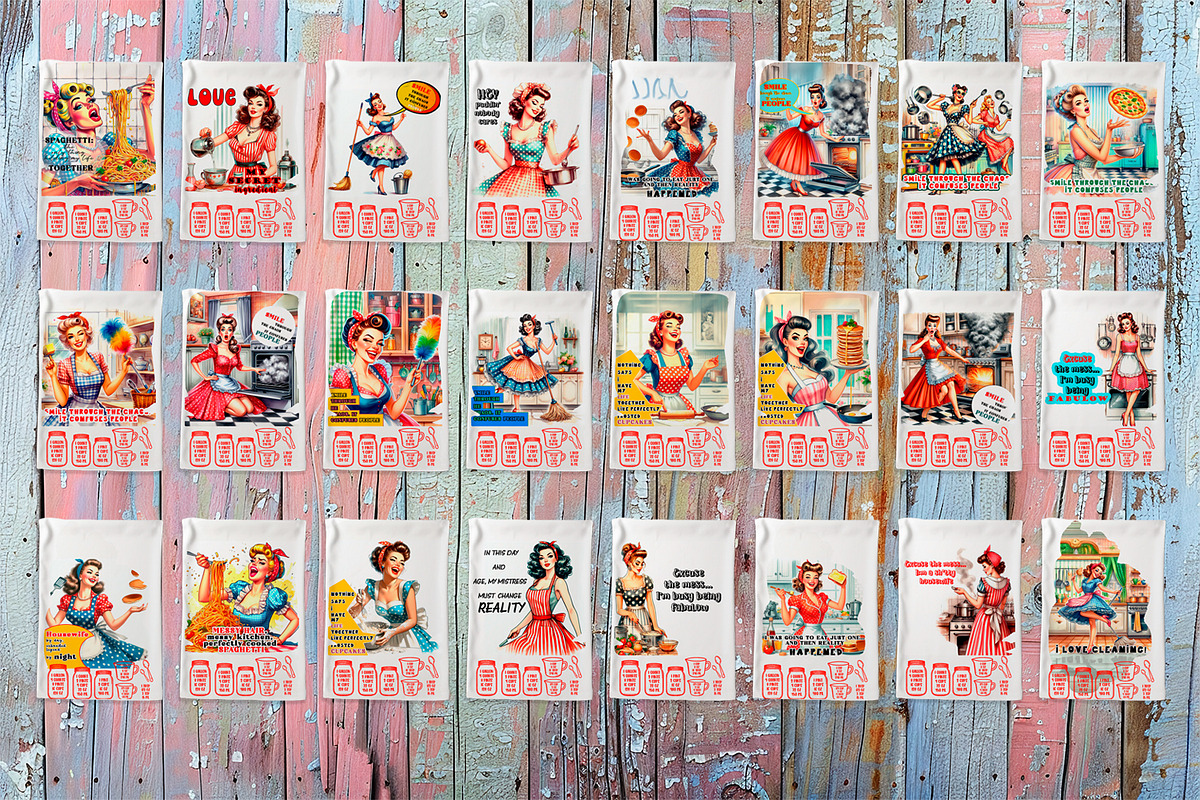 Kitchen Towel housewife Sublimation, a Food Illustration by ElenazlataArt (Photo 3 of 5)