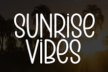 Sunrise Vibes | Script Font