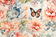 BLOSSOM FLIGHT. Seamless Pack, a Texture Illustration by RefinedFantasyStudio (Thumbnail 5 of 9)
