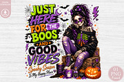 Just Here For The Boos & Good Vibes, a Person Illustration by Rose Art (Thumbnail 1 of 4)