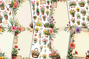 Floral Market Junk Journal Kit, a Background Graphic by Printable Pretty Studio (Thumbnail 2 of 3)