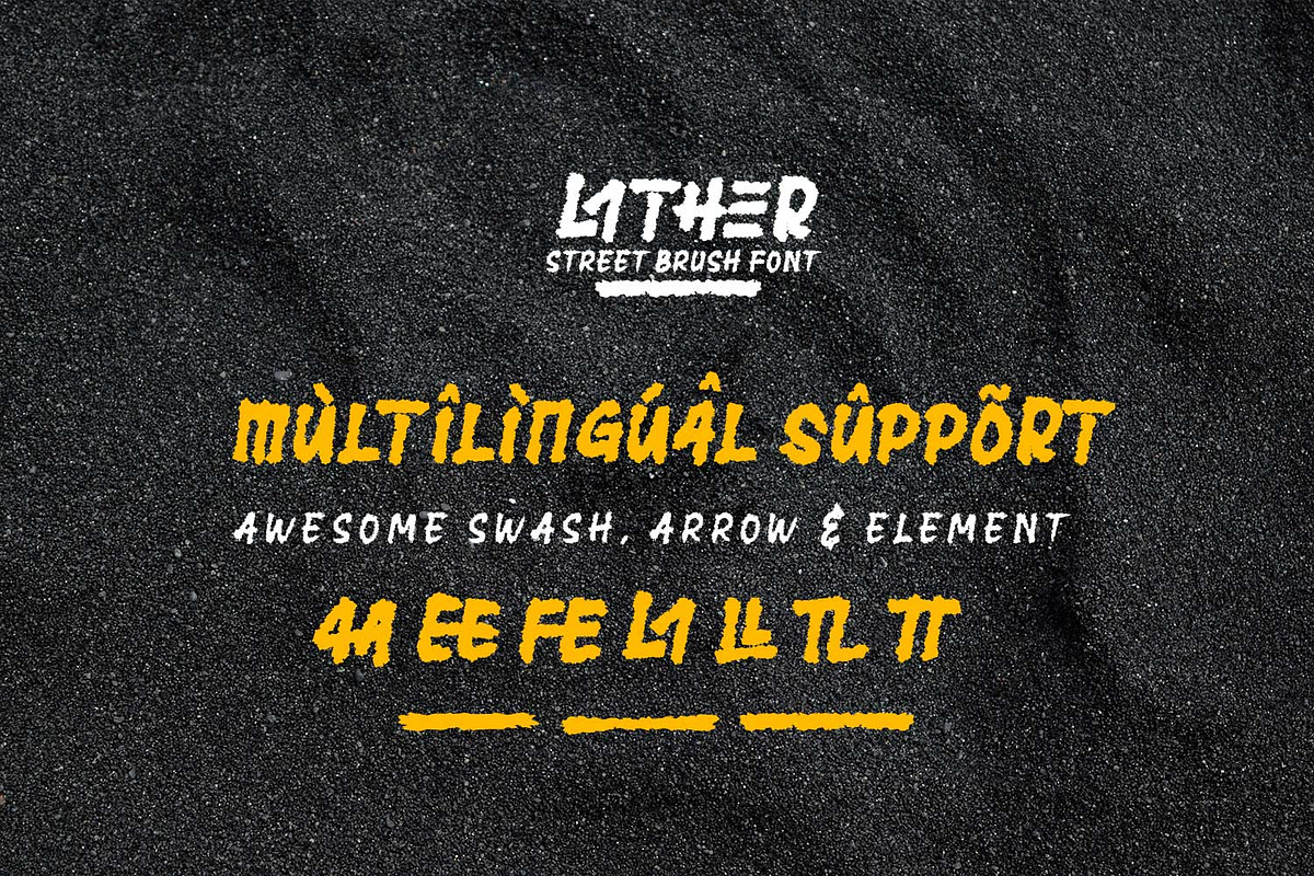 Lather – Street Brush Font, a Handwritten Font by kangfont Studio (Photo 3 of 11)