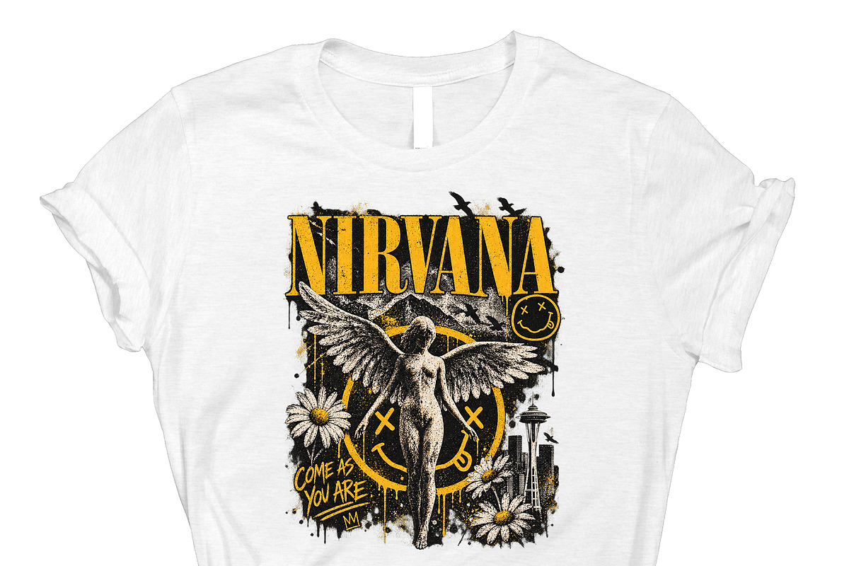 Nirvana Come As You Are Vintage PNG, an Object Graphic by Star Graphic Design (Photo 9 of 11)