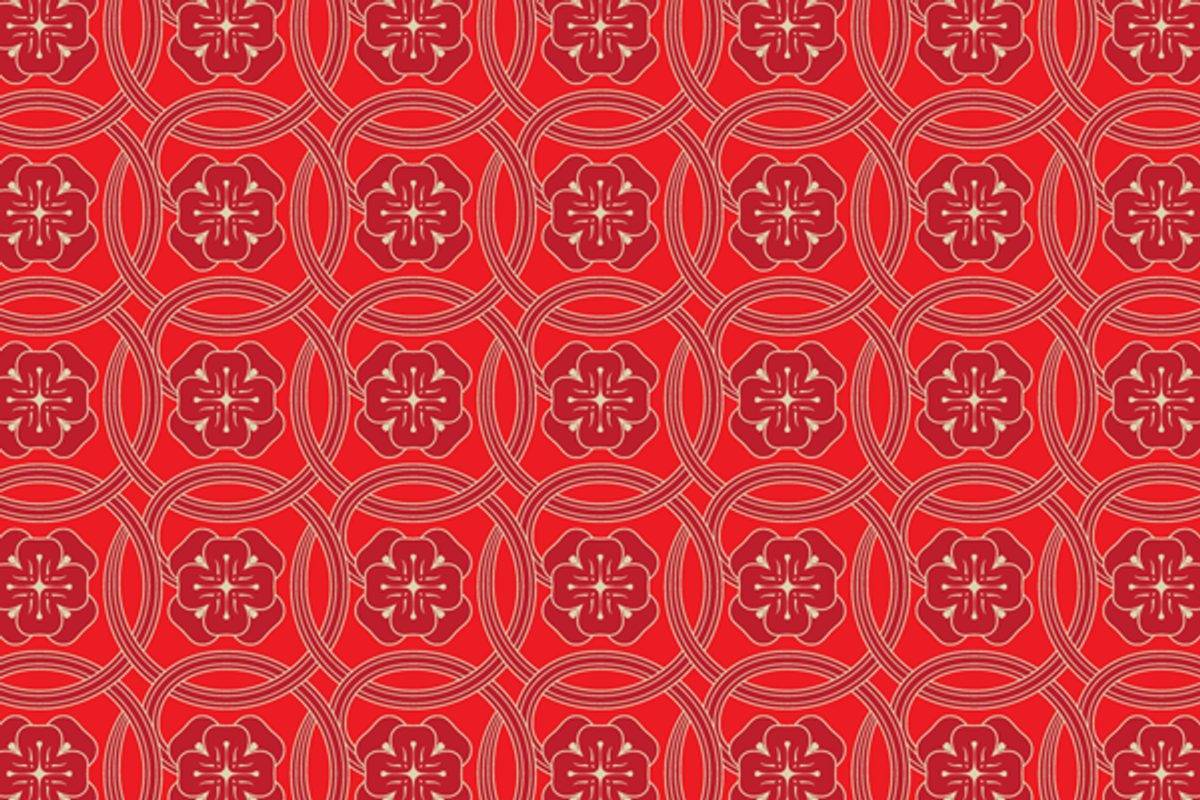 Seamless Floral Interlock Pattern, a Pattern Graphic by Penina (Photo 3 of 4)