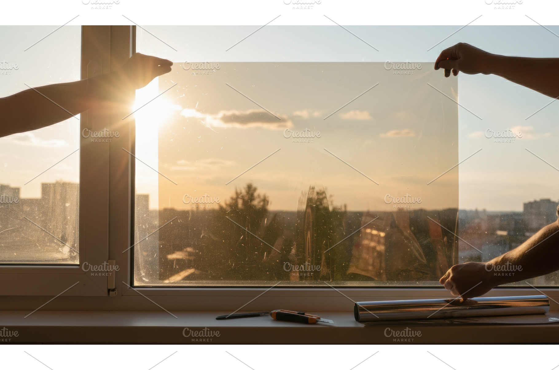 Hands carefully apply a transparent, an Architecture Photo by Igor Tichonow
