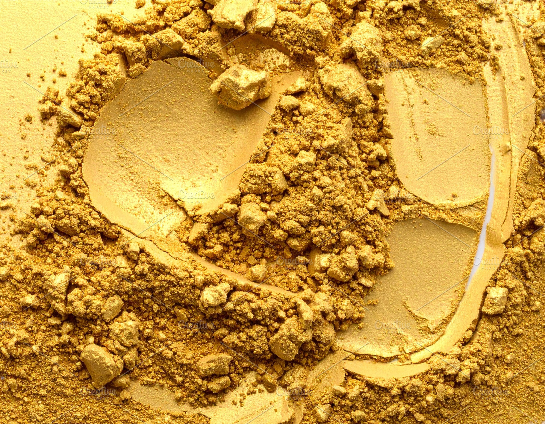 gold powder full frame AI generated, a Photo by WorldOfPhotos