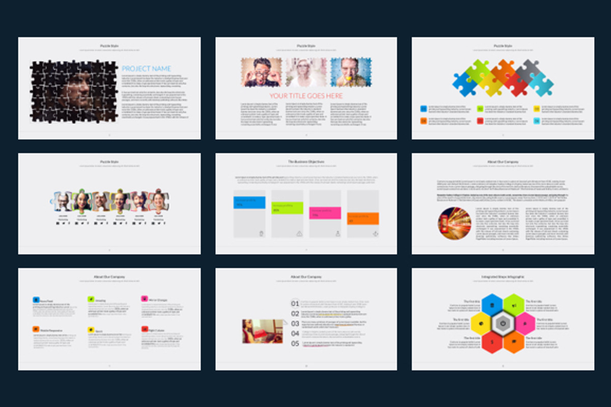 NEGRO POWERPOINT TEMPLATE, a Presentation Template by Mia (Photo 2 of 7)
