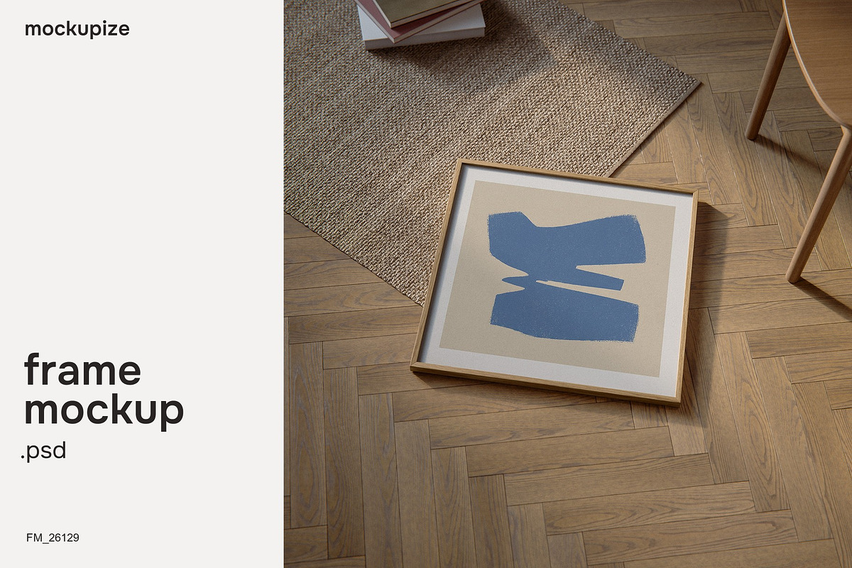 Square Flat Lay Frame Mockup, a Household Mockup by mockupize (Photo 1 of 7)