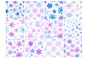 Watercolor Snowflakes Seamless, an Illustration by Mashimara (Thumbnail 2 of 4)
