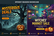 Halloween Animated HTML Banners, a HTML Template by Themeplaza (Thumbnail 2 of 4)