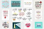 BUNDLE 74 BIBLE QUOTES, an Illustration by Ola-la-la (Thumbnail 6 of 15)