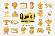 Award Icons: Trophy, Medal & Diploma, an Object Illustration by insemar (Thumbnail 1 of 4)