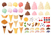 Ice cream constructor, a Food Illustration by Moonery's (Thumbnail 2 of 4)