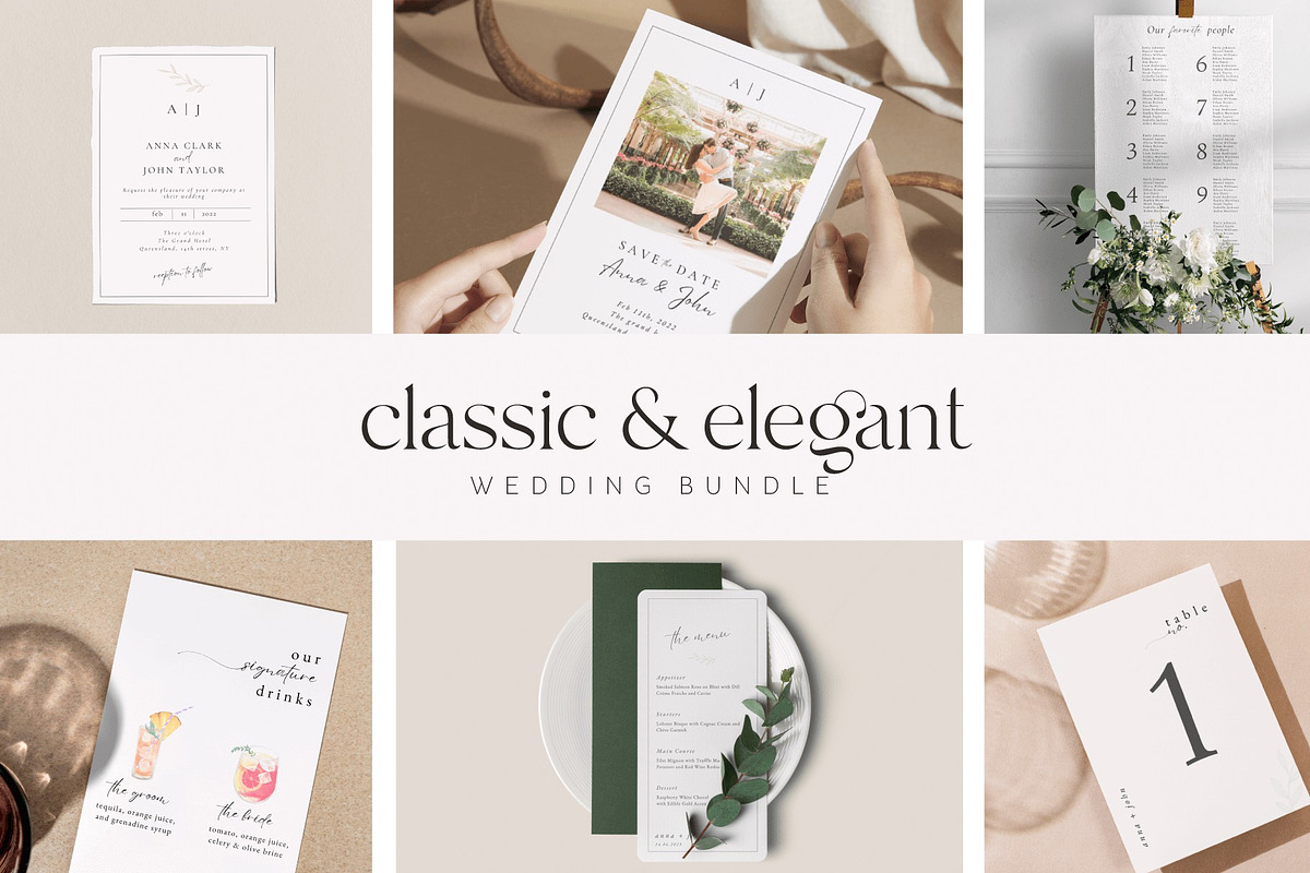Elegant Wedding Invitation Suite, an Invitation Template by Matisse Studio (Photo 1 of 8)