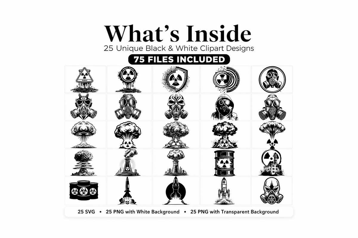 Nuclear Vector Bundle (75 Files), an Object Graphic by AvalgaCollectiblesan (Photo 2 of 3)