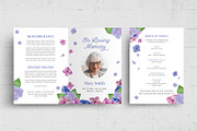 Purple Floral Funeral Program Flyer, a Flyer Template by BrandPacks (Thumbnail 7 of 8)