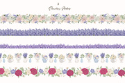 Cottagecore Vintage Floral Clipart, a Decorative Illustration by ElenaPlatovaArt (Thumbnail 11 of 14)