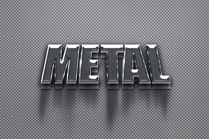 Metal Text Effect