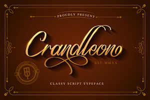 Crandleon Classy Script Typeface