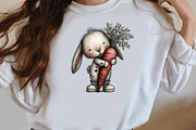 Easter Bunny and carrot clipart, an Illustration by Designworld (Thumbnail 8 of 10)