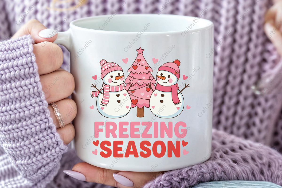 Freezing Season Snowman PNG, an Illustration by CraftArtStudio (Photo 2 of 4)