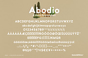 Abodio - A Hand-Painted Font, a Sans Serif Font by Komet & Flicker (Thumbnail 15 of 15)