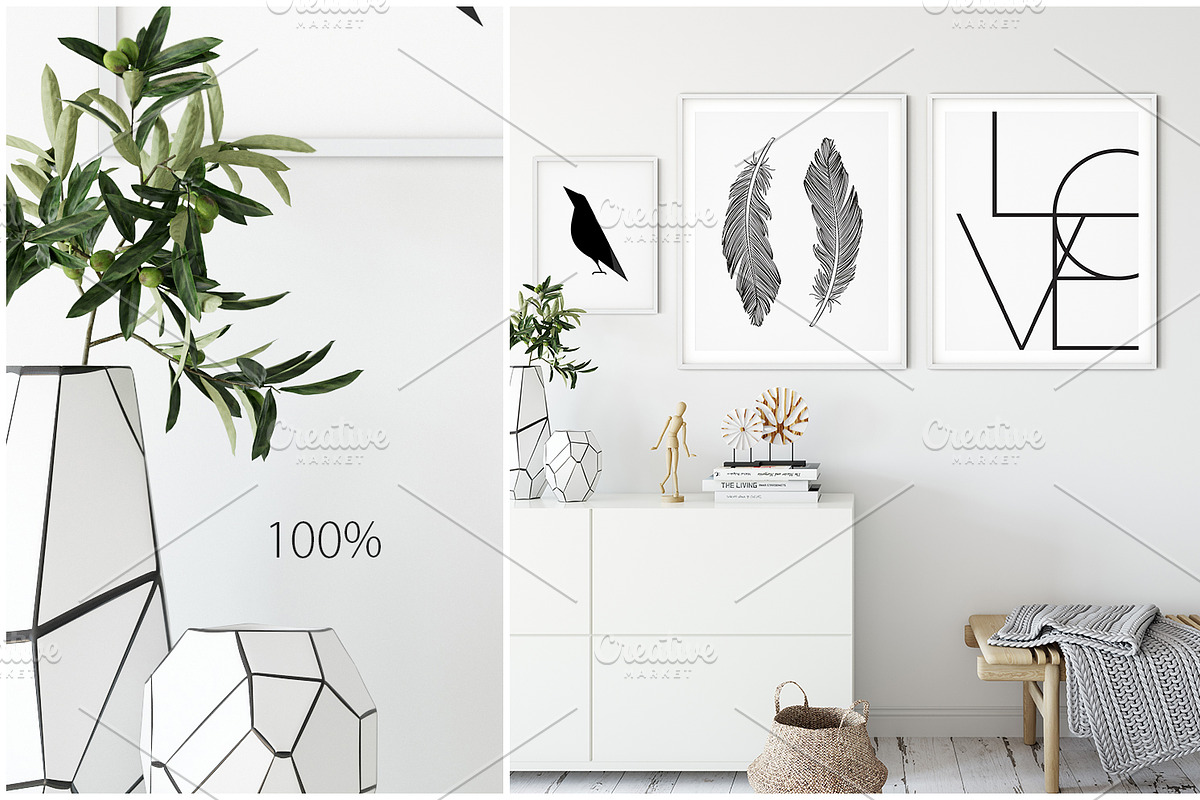 Frames & Walls Scandinavian Bundle, a Household Mockup by Yuri-U (Photo 19 of 38)