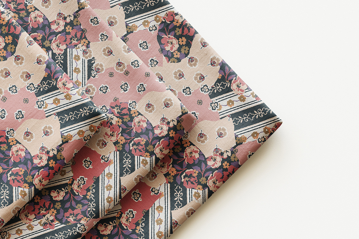 Ethnic Patchwork Floral Pattern, a Pattern Graphic by StudioGlouna (Photo 6 of 9)