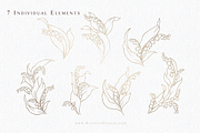 Lily of the Valley Logo Illustration, a Graphic by Blushed Design by Katrina (Thumbnail 7 of 9)