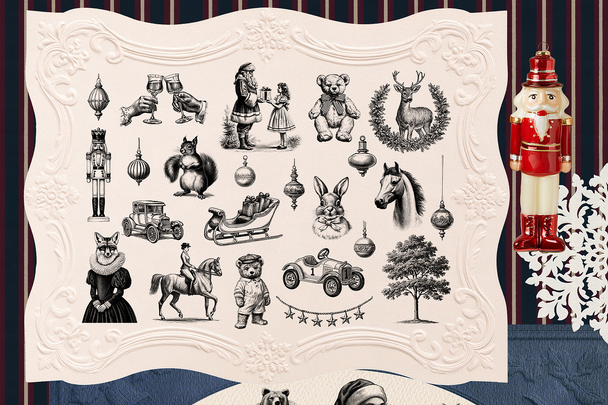 Christmas Collage & illustrations, an Object Graphic by Pamyatka Shop (Photo 7 of 15)