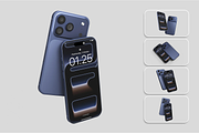 52 iphone 17 Pro, Pro Max Mockup Set, an iPhone Mockup by Custom.scene (Thumbnail 8 of 17)