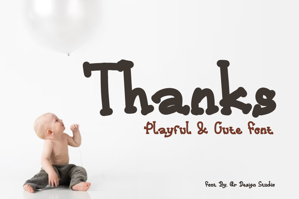 Baby Kidson - Funny Font, a Serif Font by QR Design Studio (Photo 7 of 7)